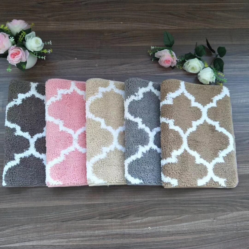 Modern super-fine fiber floor mat tpr bottom anti-slip absorbent mat