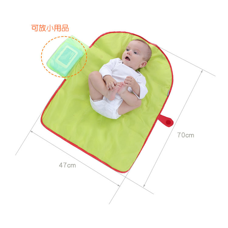 Baby diaper pad, portable pad for both boys and girls, foldable waterproof urine separator pad for protection