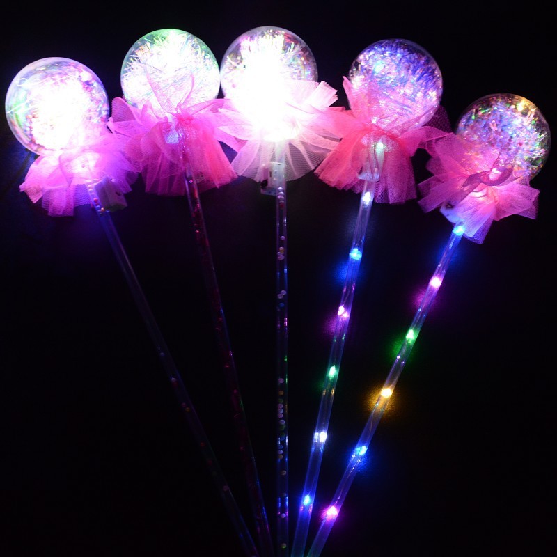 Starry Sky Ball cartoon magic Starry Sky Stick, new Fairy Bouncy Ball Flash Stick, children's luminous toys, street stall to attract customers Specification drawing