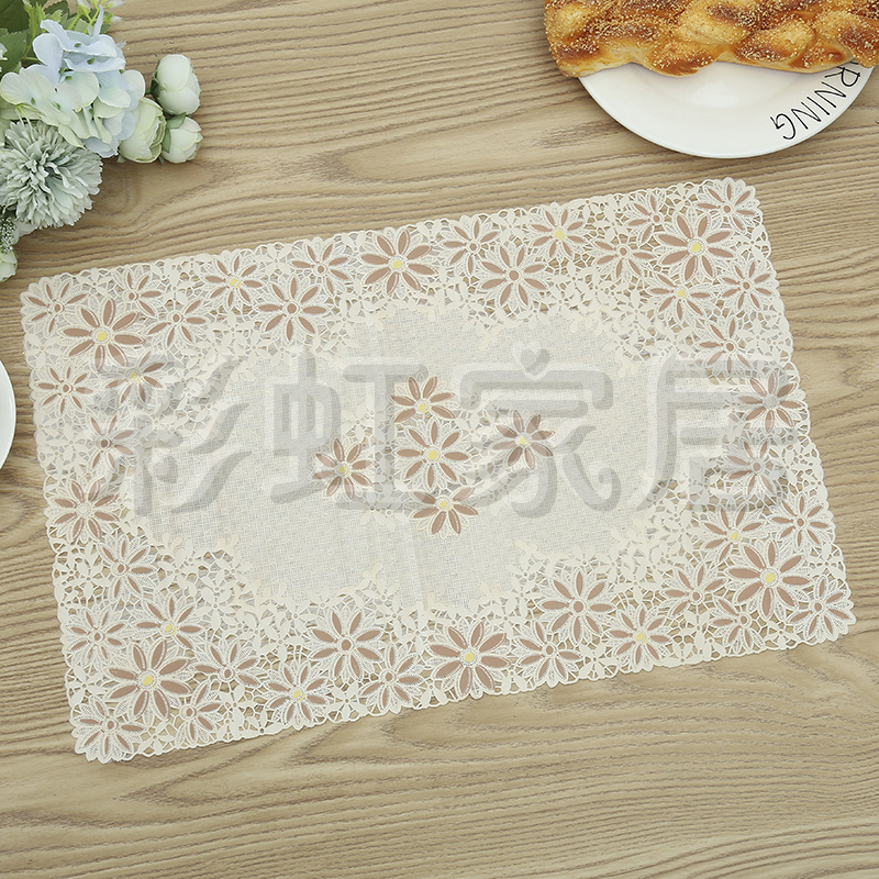 New eco-friendly printed placemats, heat insulation pads, waterproof and anti-slip Western placemats, PVC material table MATS, plate MATS and bowl MATS full figure