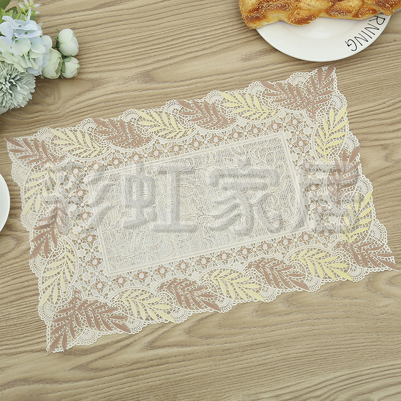 New eco-friendly printed placemats, heat insulation pads, waterproof and anti-slip Western placemats, PVC material table MATS, plate MATS and bowl MATS Specification drawing