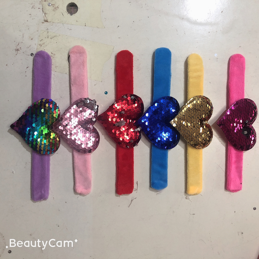 Valentine's Day heart-shaped clasp watch, sequined heart-shaped clasp children's bracelet, heart-shaped clasp Valentine's Day gift Specification drawing