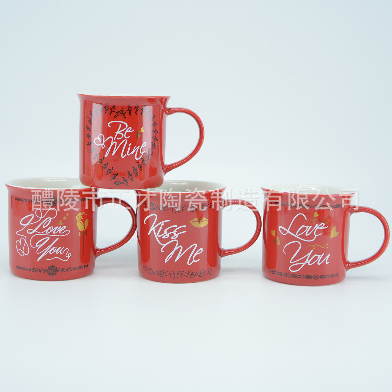 Valentine's Day new imitation ceramic cups, customizable coffee ceramic cups, water cups, advertising cups and promotional cups Item Picture