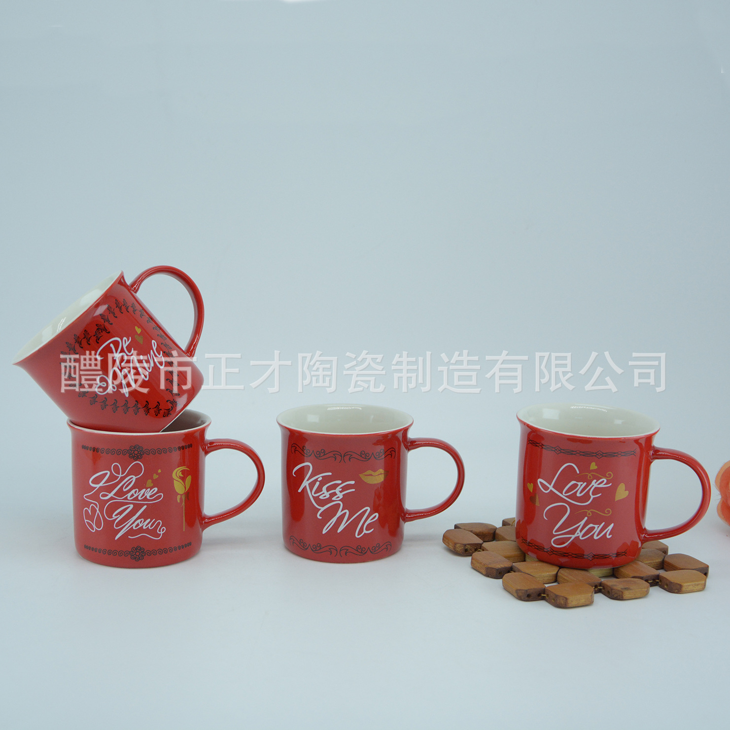 Valentine's Day new imitation ceramic cups, customizable coffee ceramic cups, water cups, advertising cups and promotional cups Application Scenario
