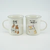 Cartoon cat ceramic cups, customizable promotional gifts, advertising cups, ceramic water cups Application Scenario