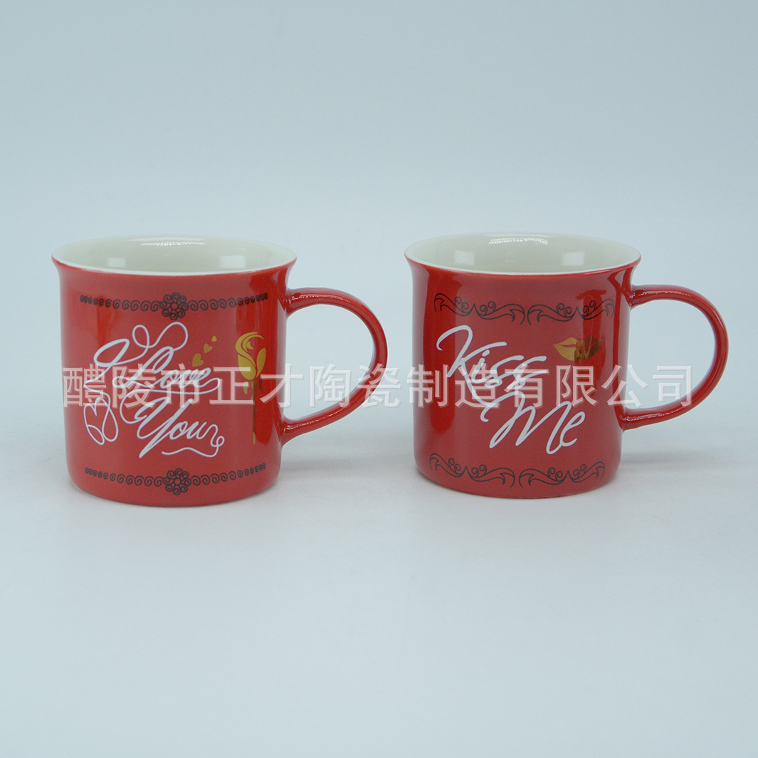 Valentine's Day new imitation ceramic cups, customizable coffee ceramic cups, water cups, advertising cups and promotional cups Specification image