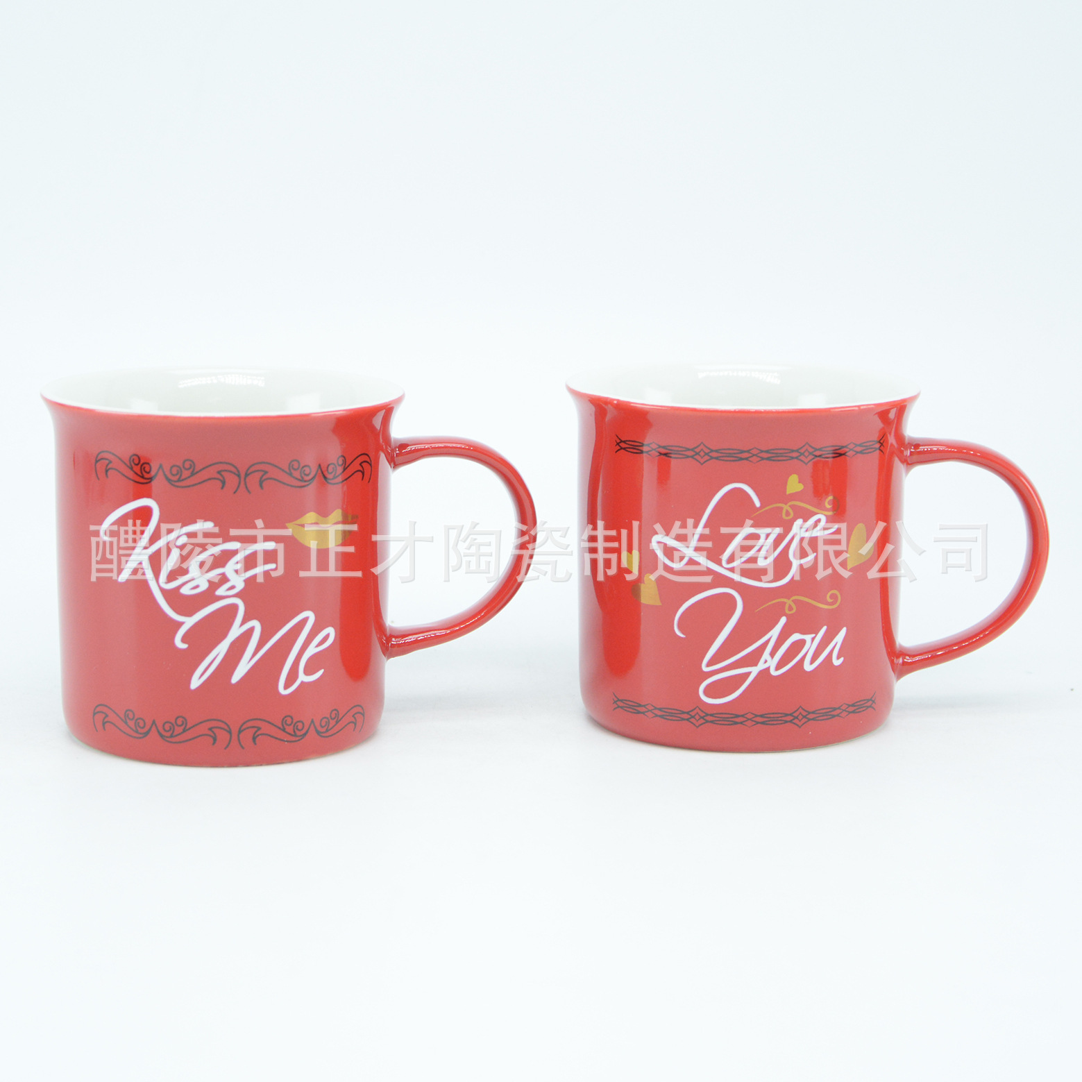 Valentine's Day new imitation ceramic cups, customizable coffee ceramic cups, water cups, advertising cups and promotional cups