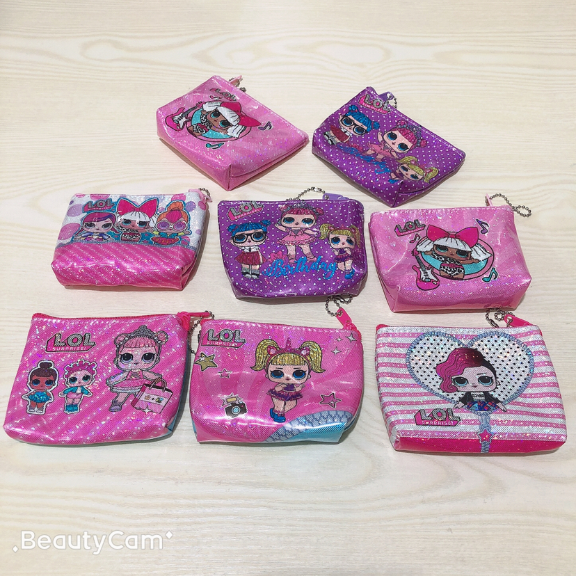 LOL coin purse, PVC coin purse, keychain, leather bag, surprise doll coin purse full figure