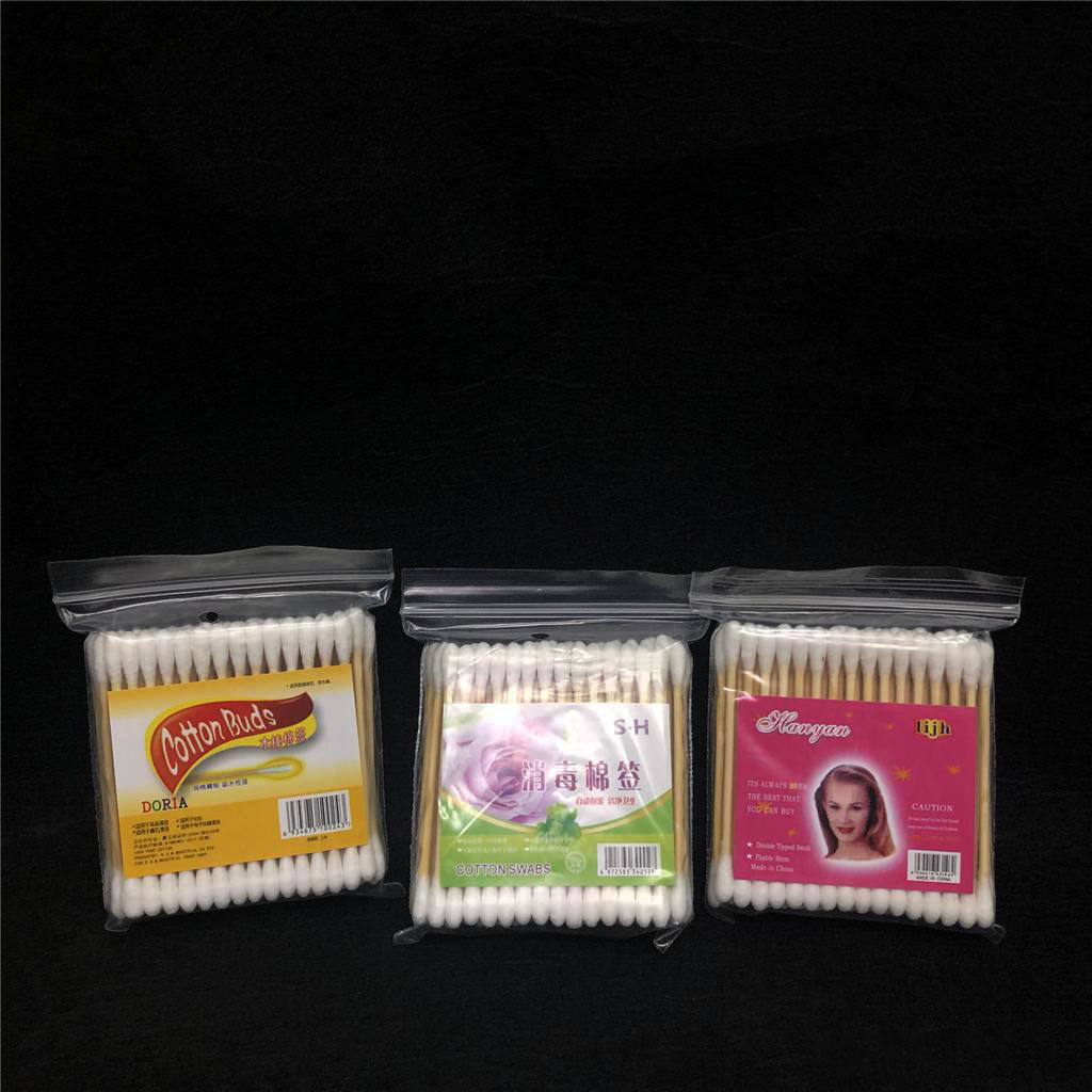 Home pick ear bamboo swabs double head bamboo swabs cotton ball cotton swabs cosmetic cotton swabs factory direct sales RS-8574