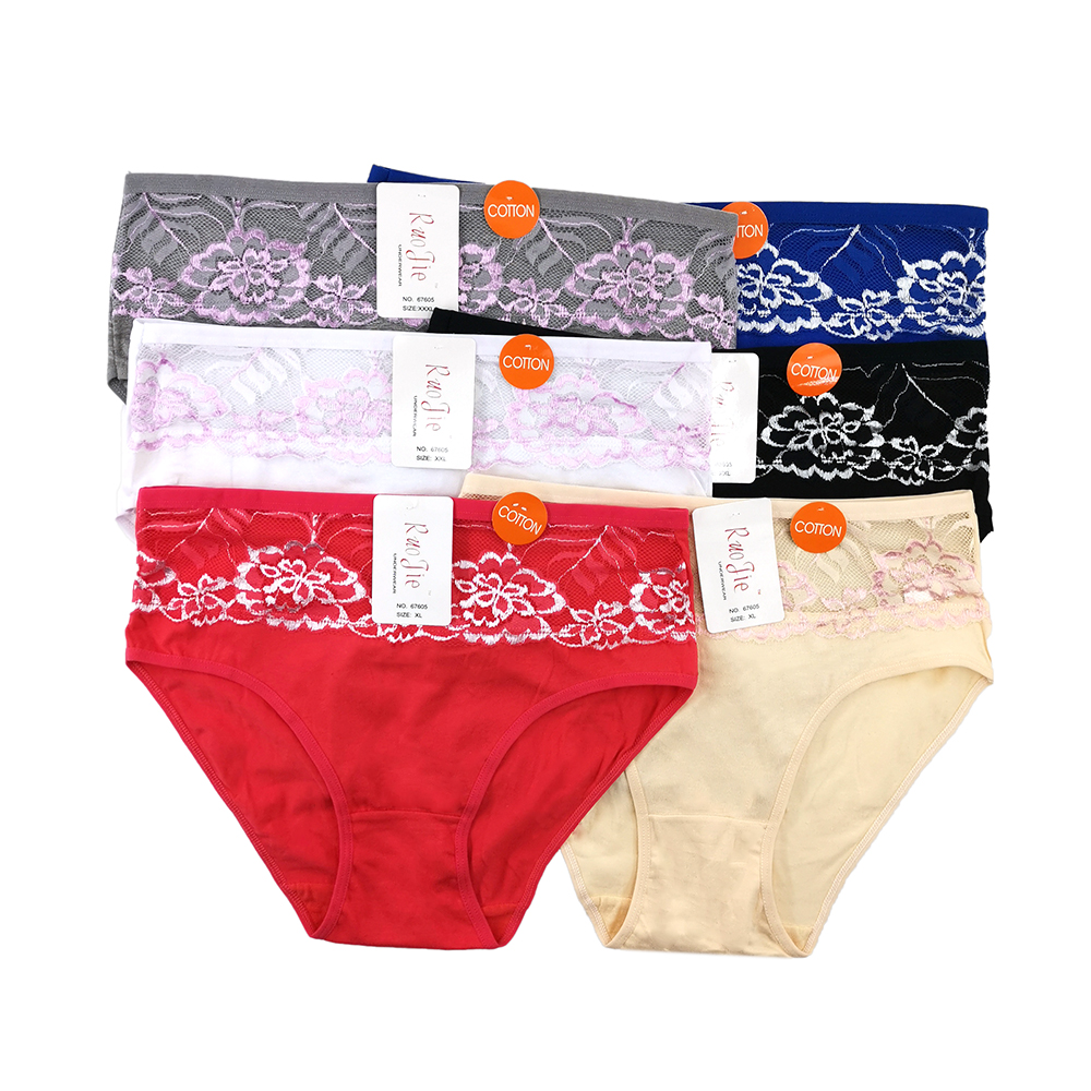 Yiwu Yixin Europe Eurasia Cyprus big version of women's underwear cheap multi-size multi-color women's underwear Item Picture