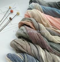 Cotton and linen scarf processing wholesale and retail silk scarf spot low price night market stall market store take goods 2 batch