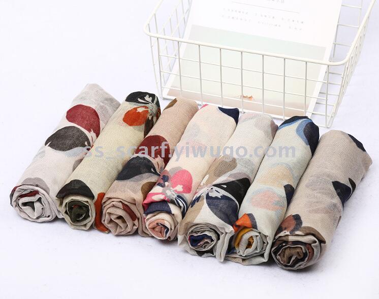 围巾白底实物图