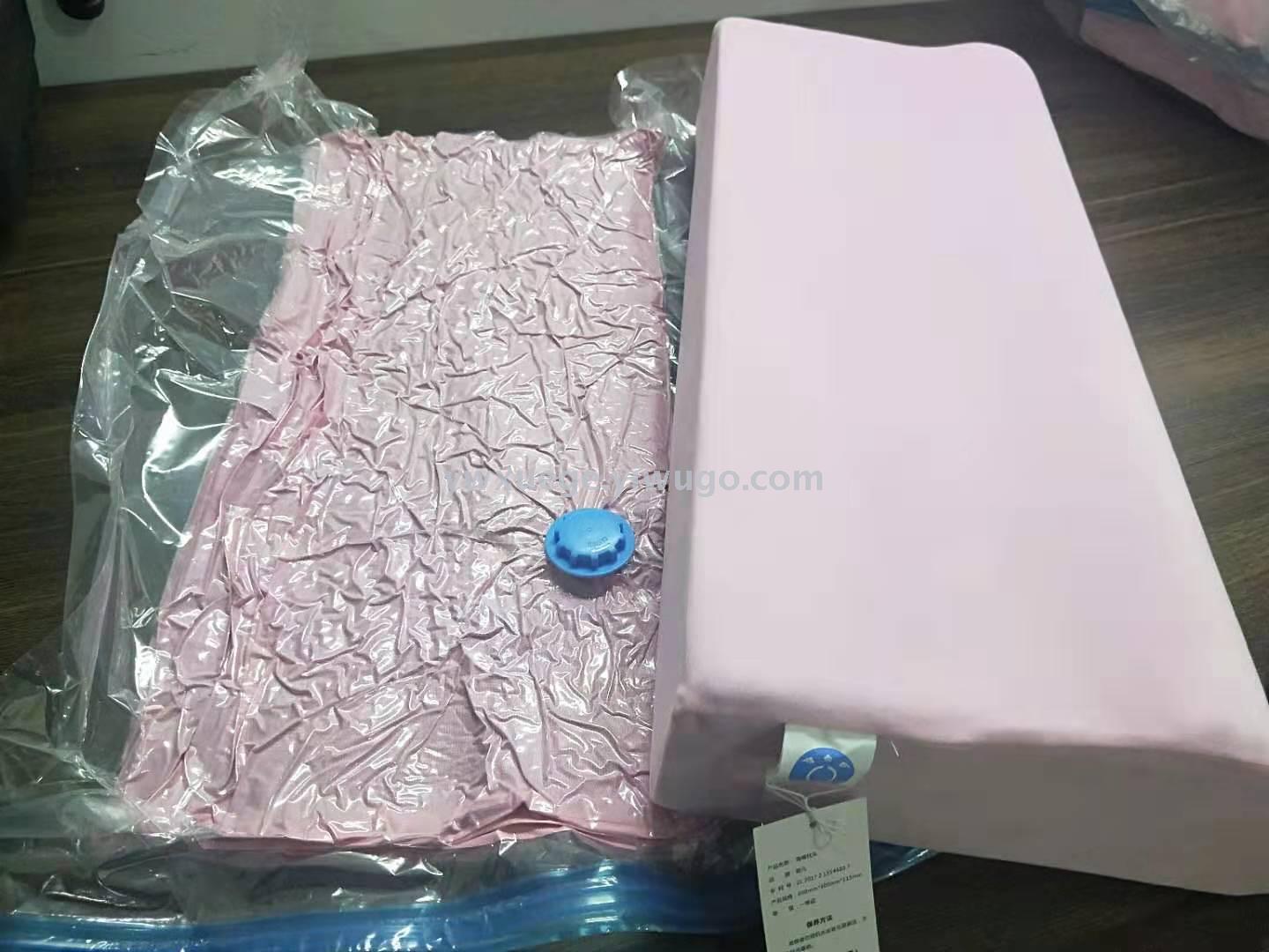 Neck protection pillow, aviation sponge pillow, slow rebound memory pillow, soft and breathable pillow, wavy arc massage pillow details Picture