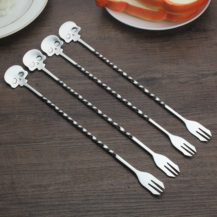 The spoon304 stainless steel ladle, extended handle, small ladle, bar ladle, cocktail ladle, ice ladle, cocktail stick tableware details Picture
