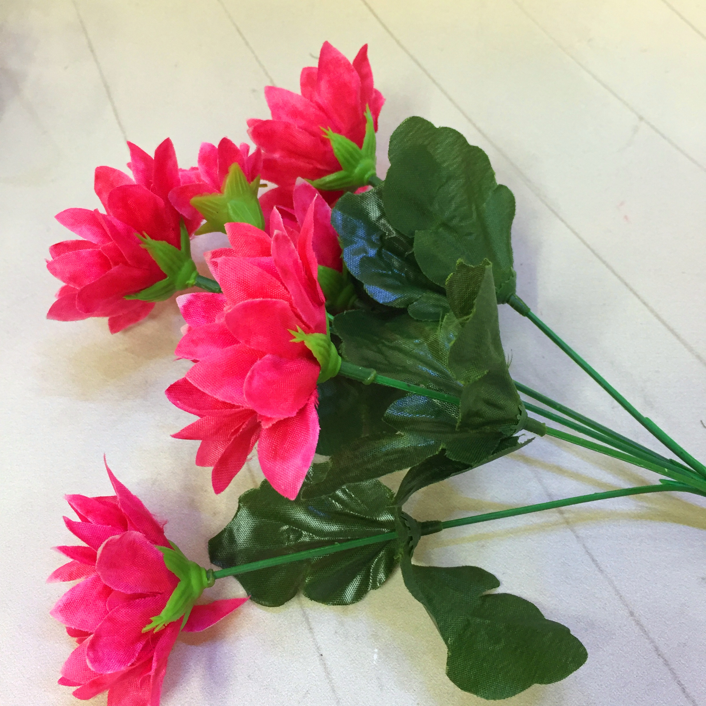 5-head 7-flower artificial flower, begonia Item Picture