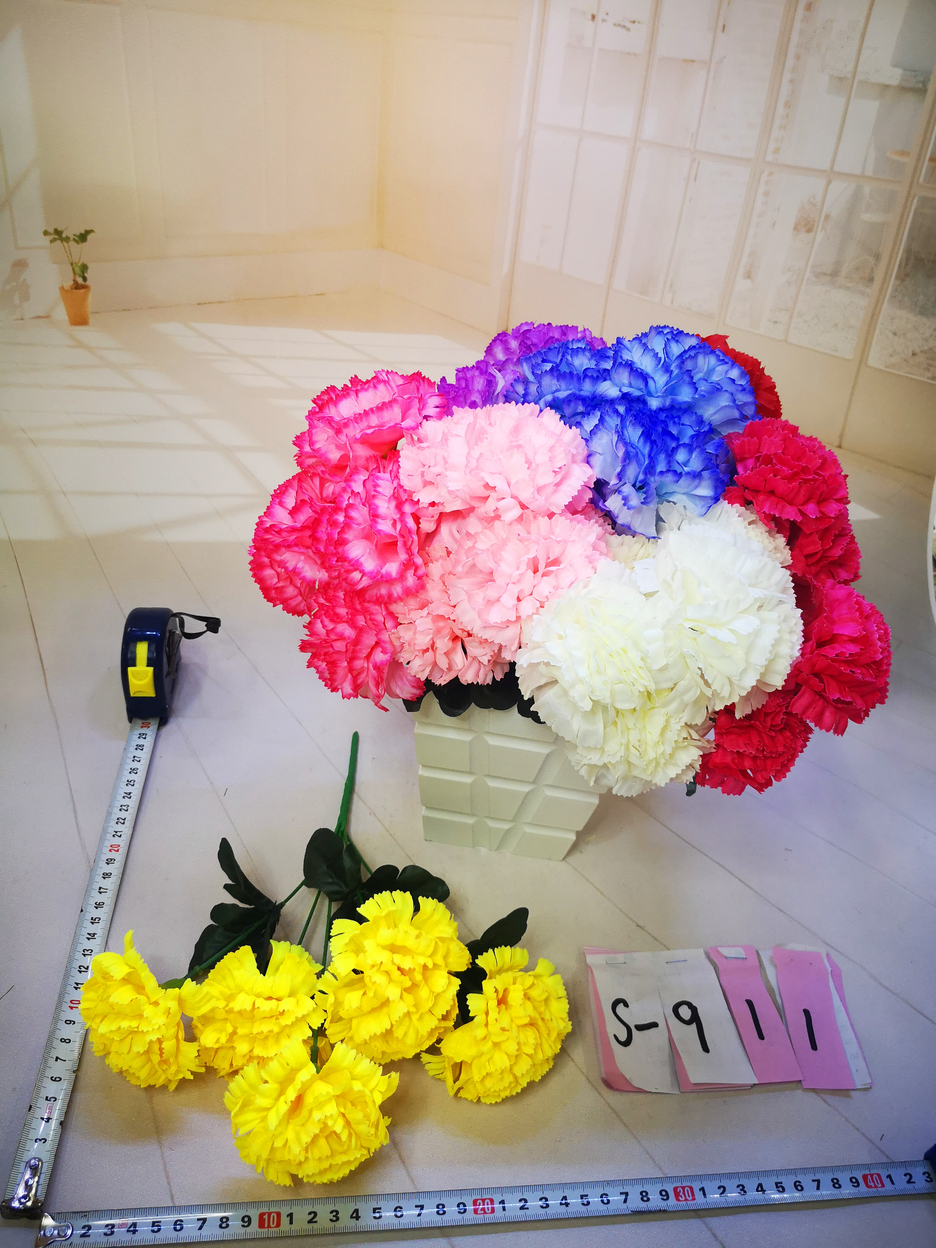 Factory direct sales of 5 large lilac artificial flowers full figure