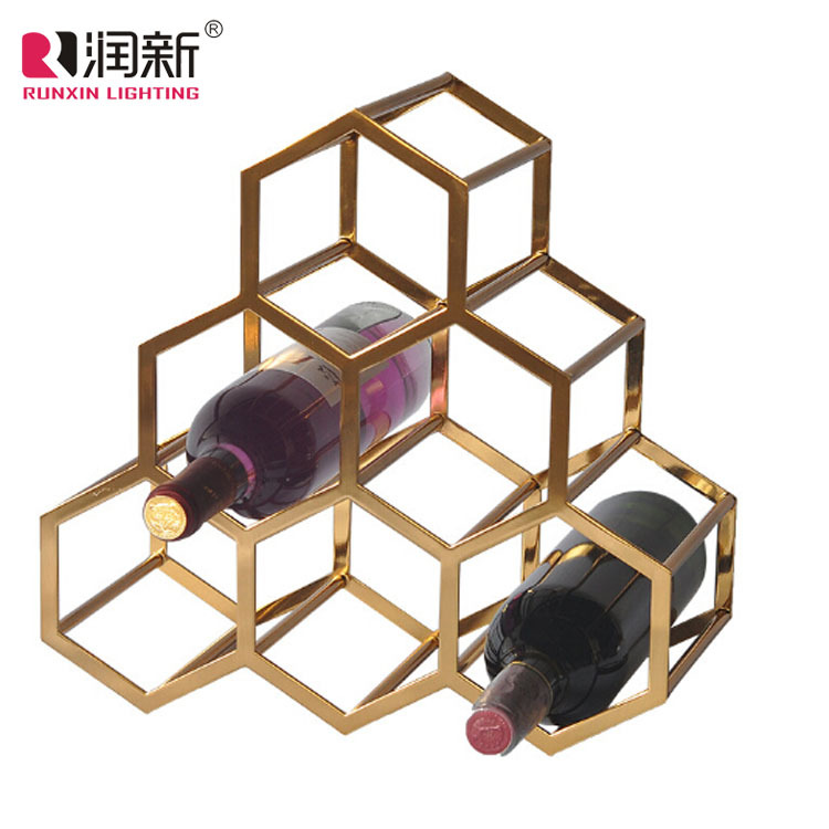 Factory direct sales of European-style simple living room, dining room, wine racks, hotel dining tables, home creative ornaments and metal handicrafts