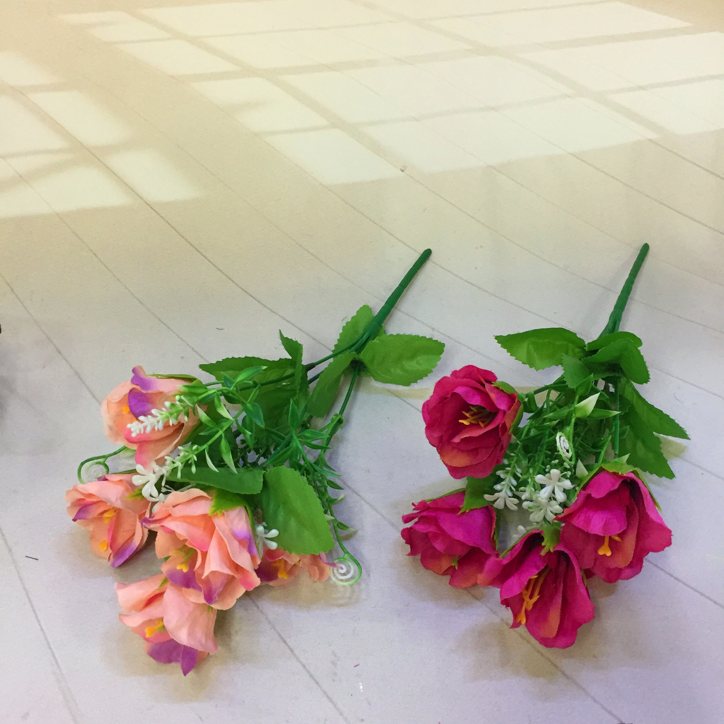 Factory direct sales of 5 pieces of fragrant rose artificial flowers Specification drawing