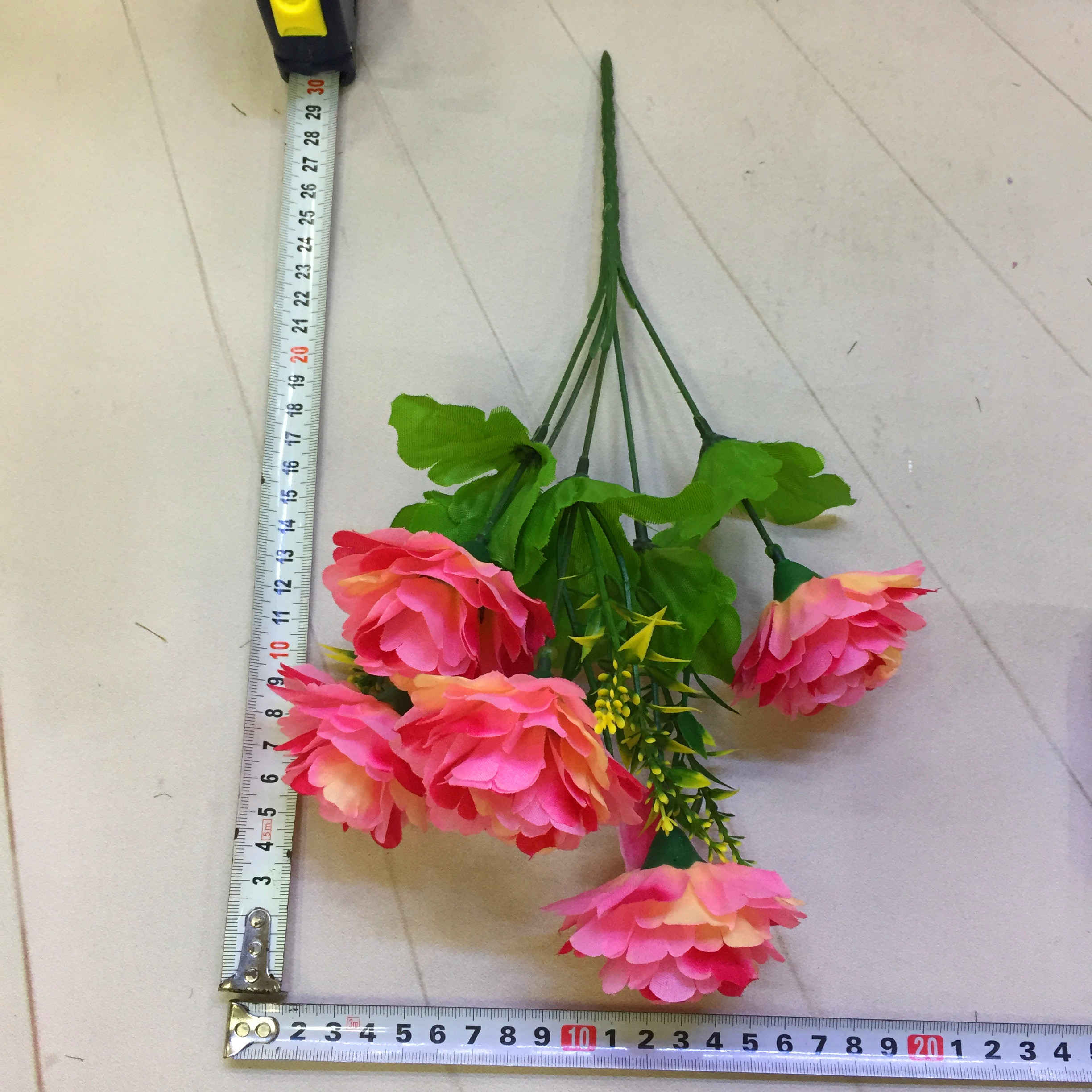 Factory direct sales of 5-head No. 6 peony artificial flowers Item Picture