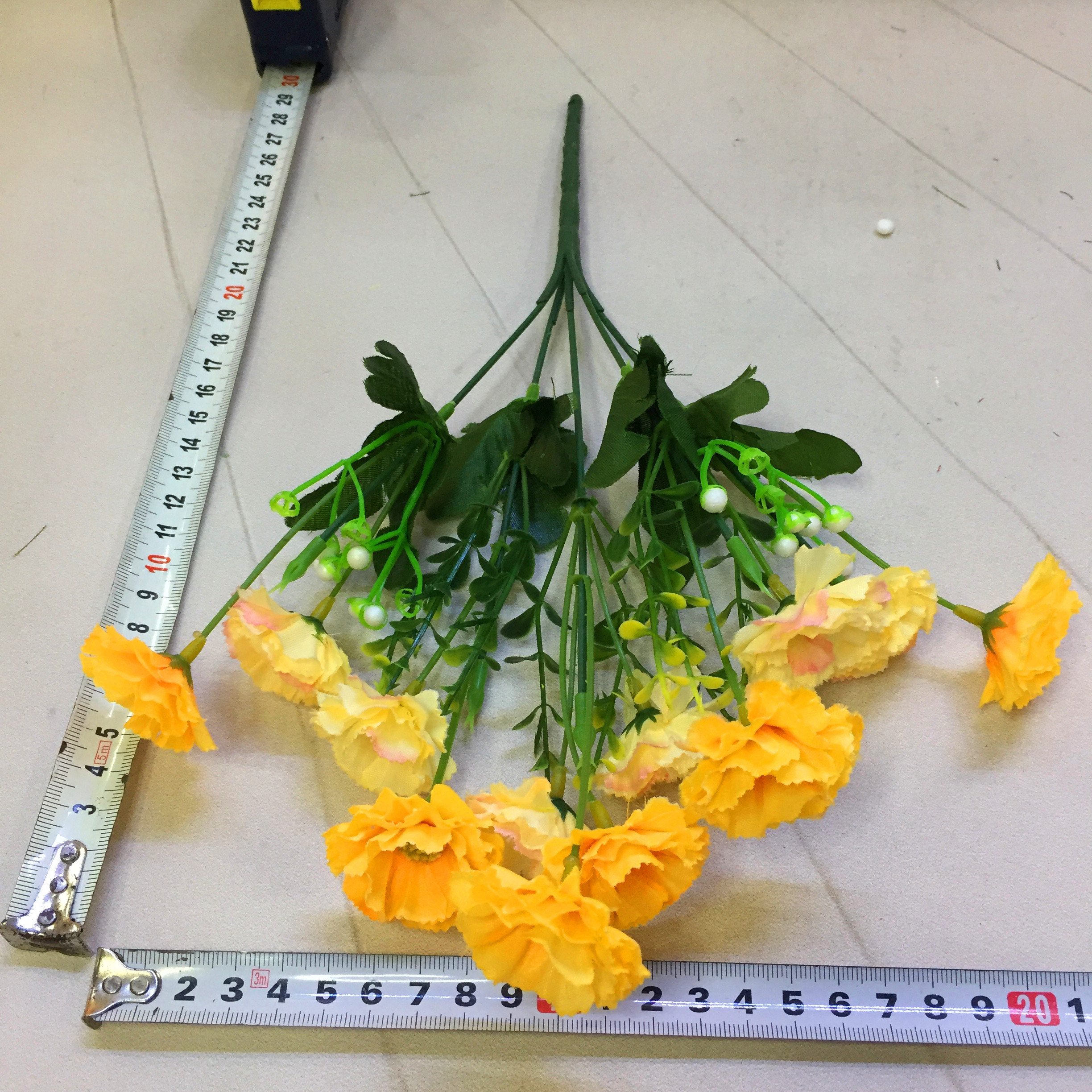 Factory direct sales of 5-head 12-flower lilac artificial flowers Specification image