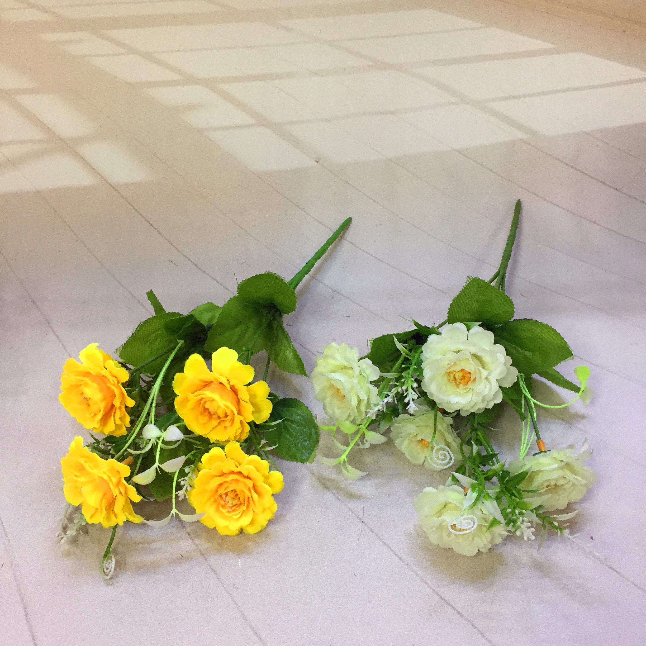 Factory direct sales of 5 matte mille-feuille artificial flowers Specification image