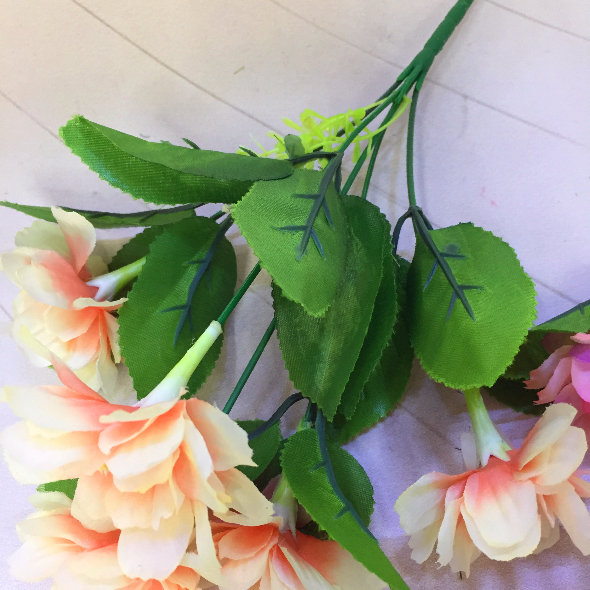 Factory direct sales of 5 artificial rose artificial flowers Specification drawing