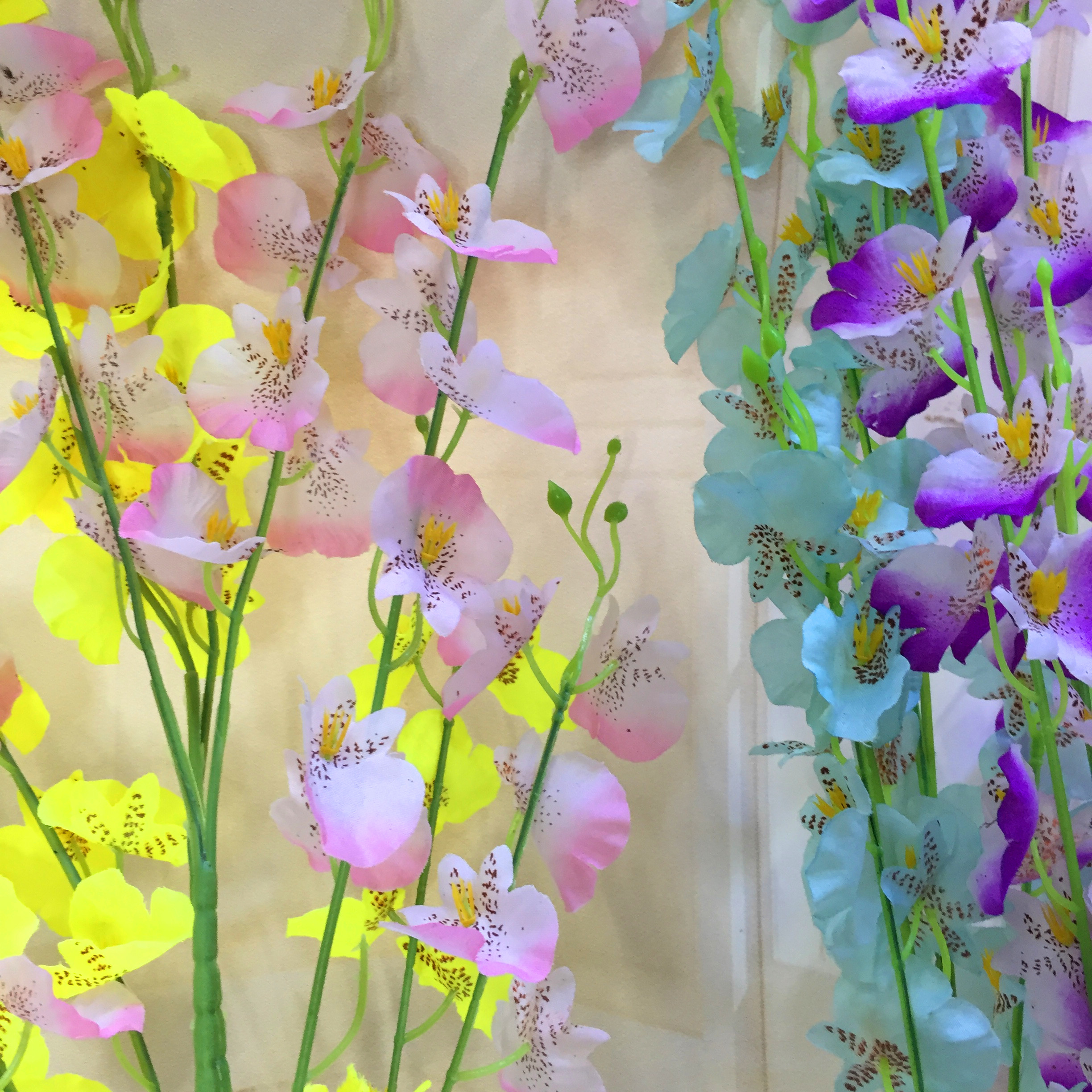 Factory direct sales of single dancing orchid artificial flowers Specification drawing