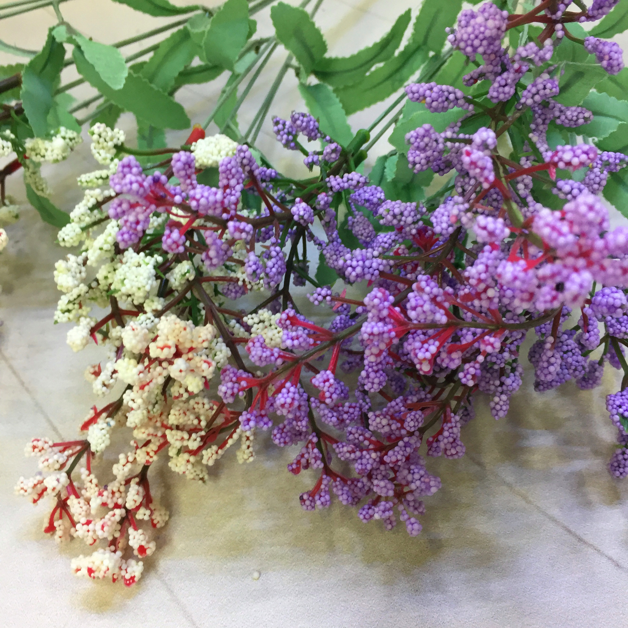 Factory direct sales of 10 foam lavender artificial flowers Specification image