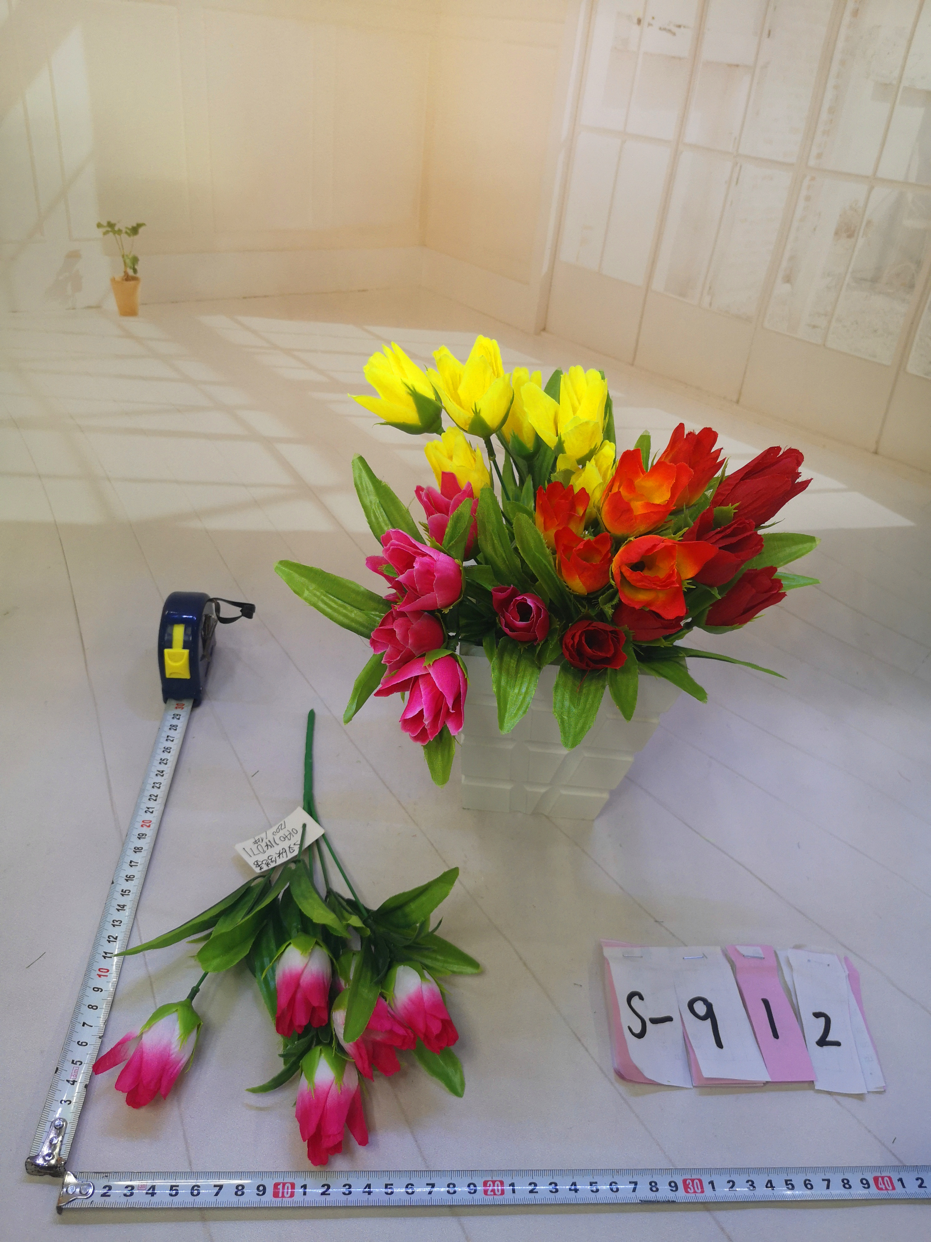 Factory direct sales of 5-pronged 6-flower artificial flowers with buds