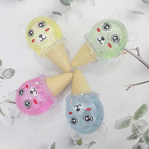 Bear head ice cream Crystal mud, Slime, color mud, shar skin glue, clay