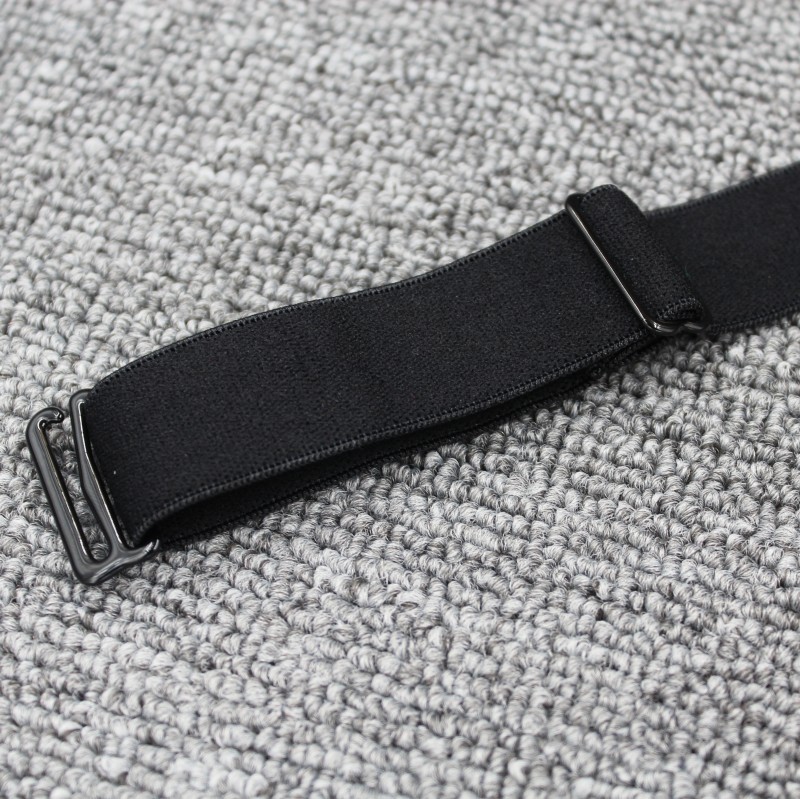 High-quality elastic PU fixed straps for men, black hosiery straps for shirts, anti-slip hosiery strap manufacturer for cross-border supply Item Picture