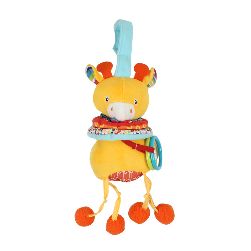 Baby animal music bell cart, battery-free baby stroller, bell plush toy Item Picture
