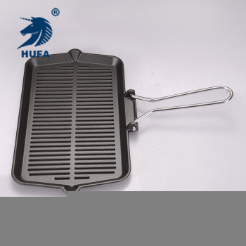 Factory direct sales of square barbecue grills, barbecue iron grills with handles, portable and multi-purpose Korean-style grills, wholesale and customization