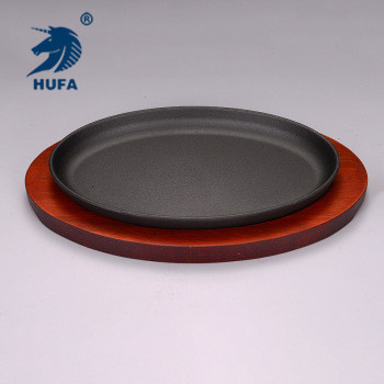 New type of iron plate barbecue tray, non-stick barbecue tray for restaurants and hotels, steak pizza, iron plate manufacturer wholesale, customizable