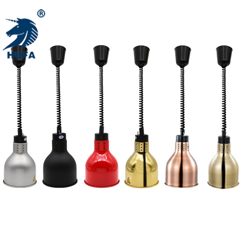 Hotel telescopic chandelier, single-head hanging thermal lamp, buffet lifting food thermal lamp, food pizza heating lamp, food thermal lamp, hotel self-service supplies, hotel supplies, kitchenware Item Picture