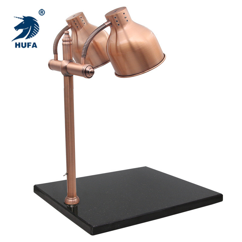 Marble double-head heat preservation lamp, buffet food heat preservation lamp, two-end food heat preservation table heating barbecue lamp Application Scenario