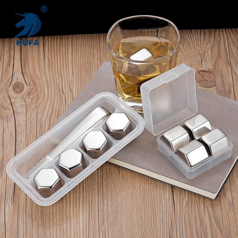 304 Hexagonal stainless steel ice cubes, quick-frozen hexagonal ice grains, metal ice grains, coffee, beverage, whisky utensils, stainless steel ice, wine stones, bar supplies, beer utensils, stainless steel beer multi-purpose ice cubes