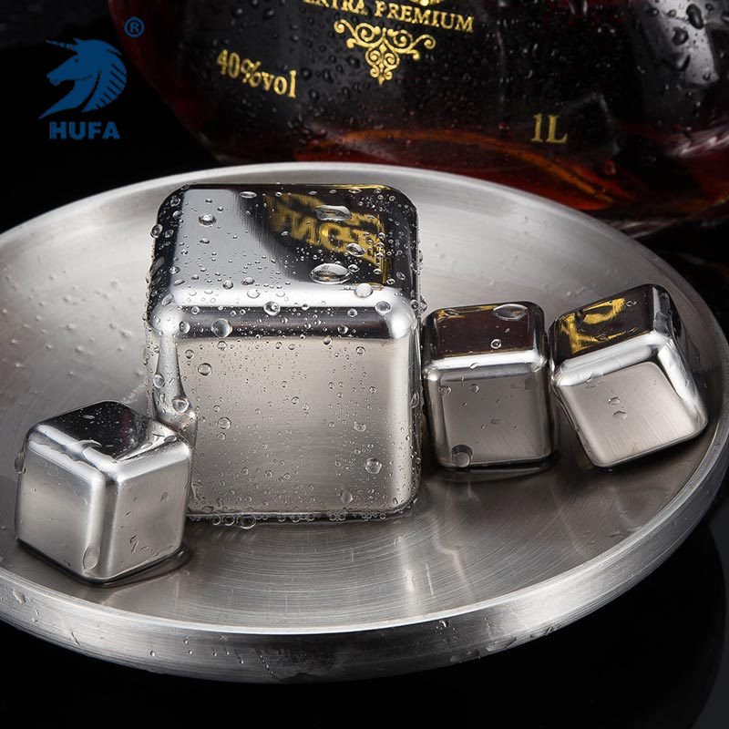 52MM stainless steel ice cubes, enlarged ice grains, large ice wine stone, quick-frozen metal Specification image