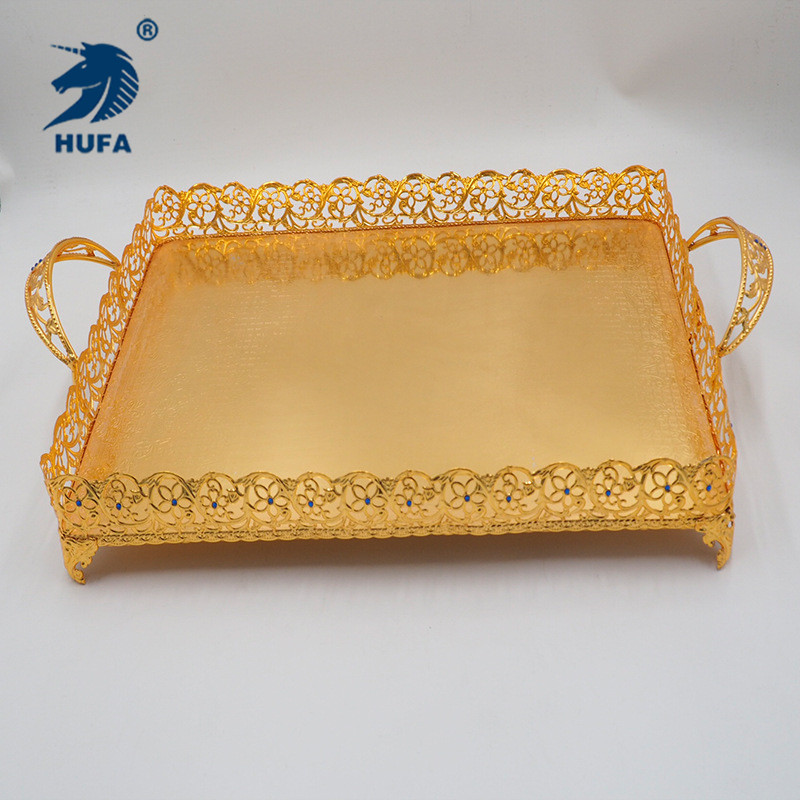 Metal trays, cake plates, exquisite fruit plates, fruit plate boxes, chocolate plates, household items, dried fruit boxes Specification image