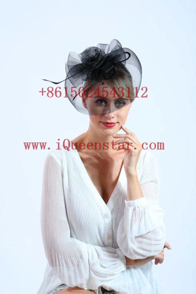Cross-border e-commerce is selling a new type of wedding dress, Korean-style retro horse racing festival tulle headwear Application Scenario