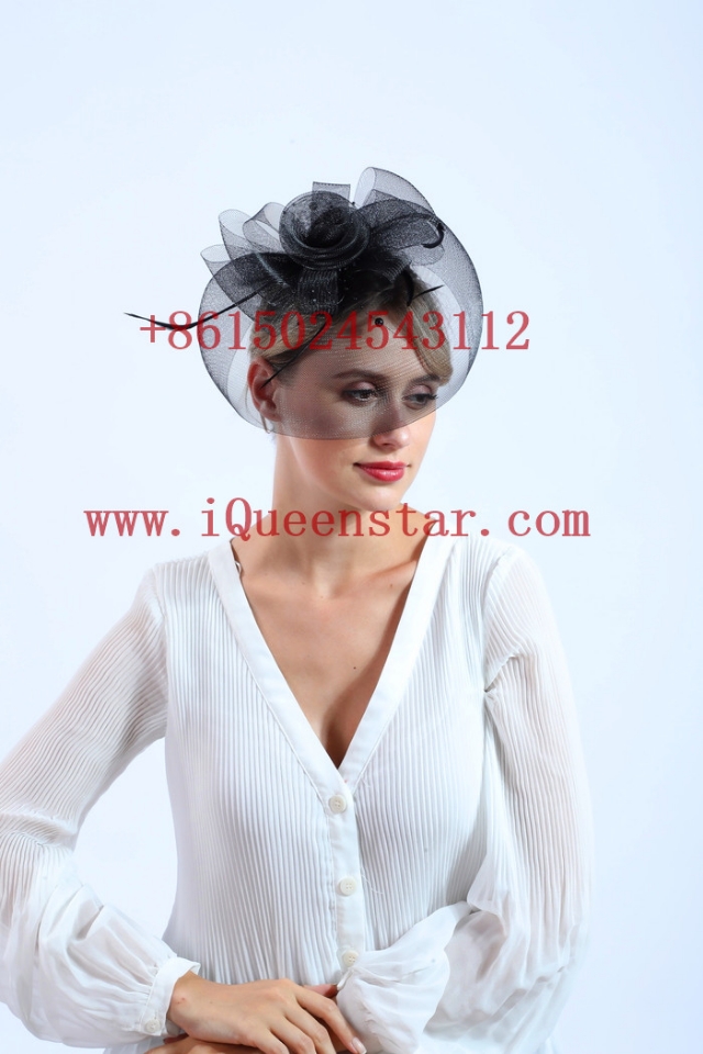 Cross-border e-commerce is selling a new type of wedding dress, Korean-style retro horse racing festival tulle headwear Item Picture