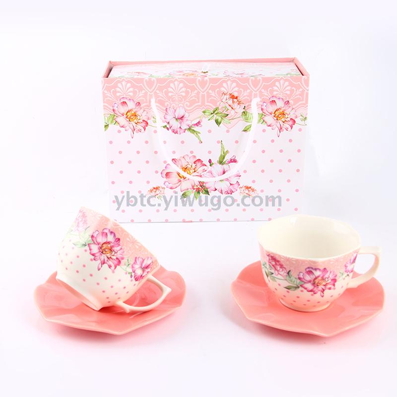 220Ml Coffee Cup And Plate Set, Hotel, Coffee Shop, Office, Home Gift, Daily Tea Set, Afternoon Tea Creativity Specification drawing