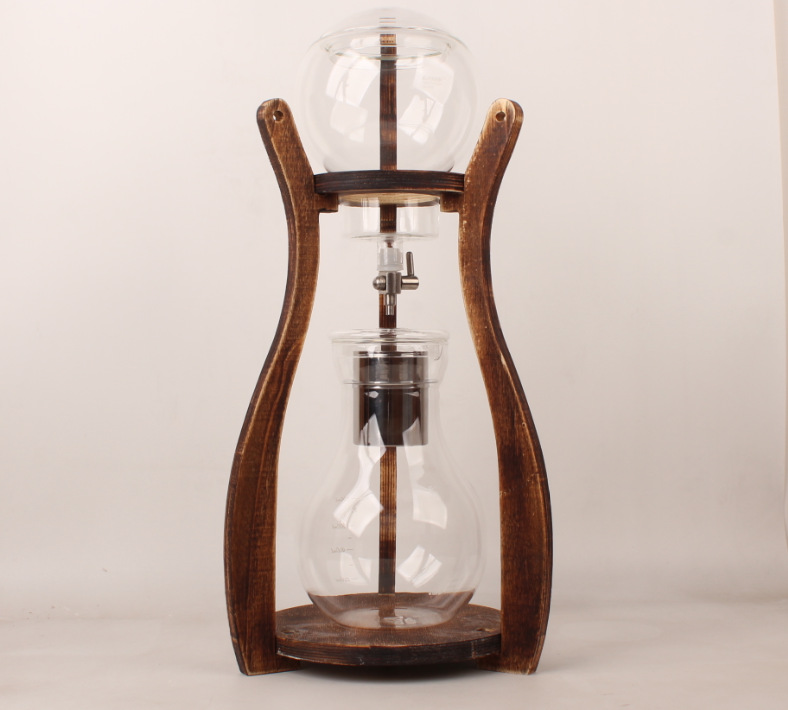 2018 new iced drip coffee pot carbonized iced brew coffee pot for 6 people details Picture