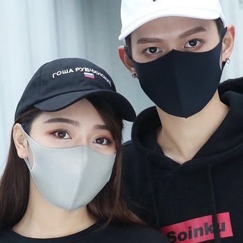 聚脂海绵口罩 时尚男女潮人透气明星口罩 薄款立体折叠口罩批发【外贸专供】