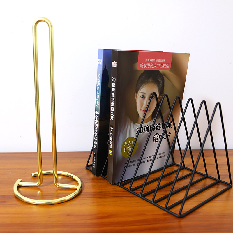 Nordic golden metal ironwork desktop tissue holder, multi-functional toilet toilet roll holder for dining room and living room, storage rack details Picture