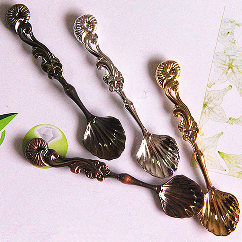 Retro ocean series coffee spoon, ice cream, dessert spoon, light recipe, beverage and milk tea stirring spoon jyv04 Specification image