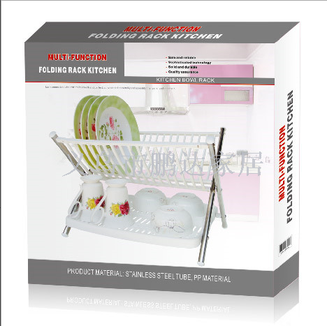 Kitchen storage rack, dish draining rack, folding plate and bowl rack, water filter storage rack, kitchen storage rack details Picture
