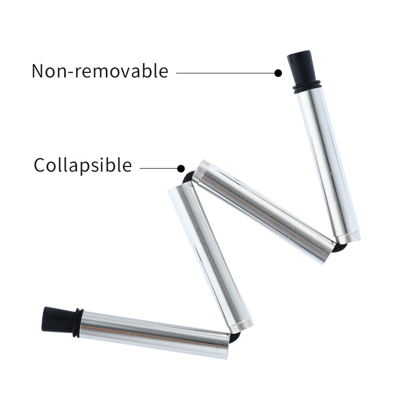 SWENO folding silicone straws, 304 stainless steel straws, straw sets, eco-friendly portable capsules, 304 stainless steel silicone foldable straws, portable outdoor products, home use Specification image