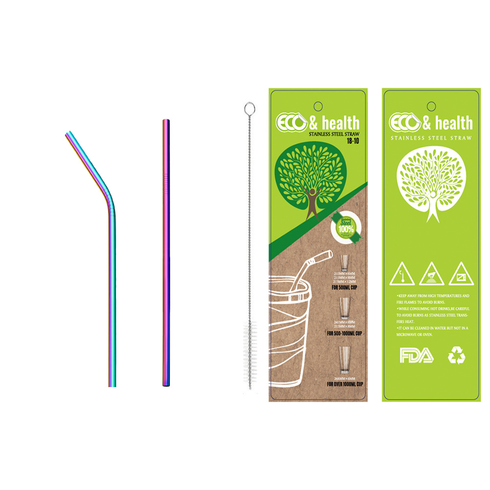 SWENO purple 304 stainless steel straws for coffee, milk tea, cold and hot drinks, portable straw sets wholesale. Portable, easy to clean, reusable stainless steel straws for outdoor use, home use, and hotels Item Picture