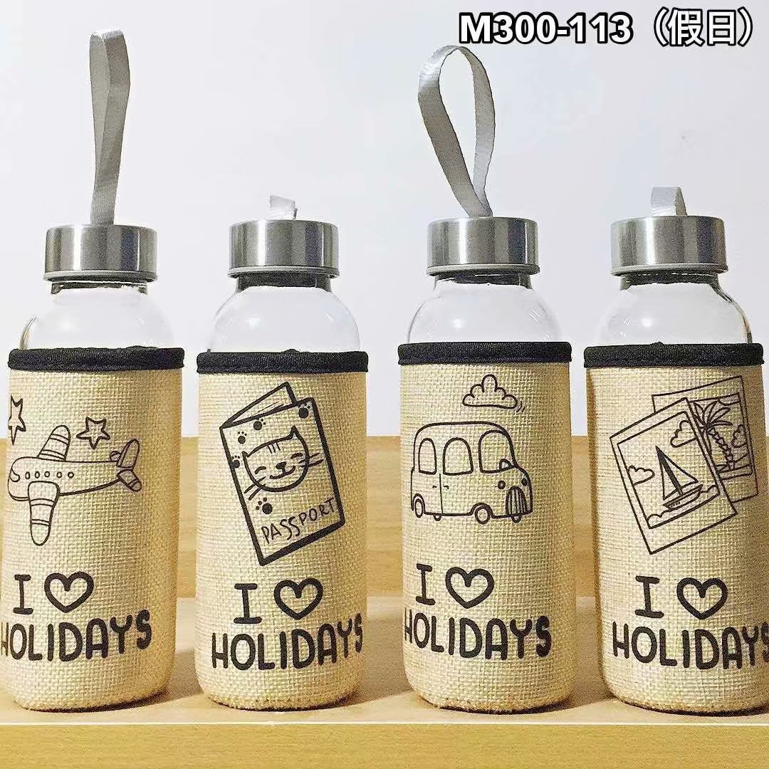 Stylish portable heat shield with rope glass cup can be customized logo